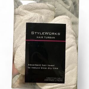 White Hair Turban towels